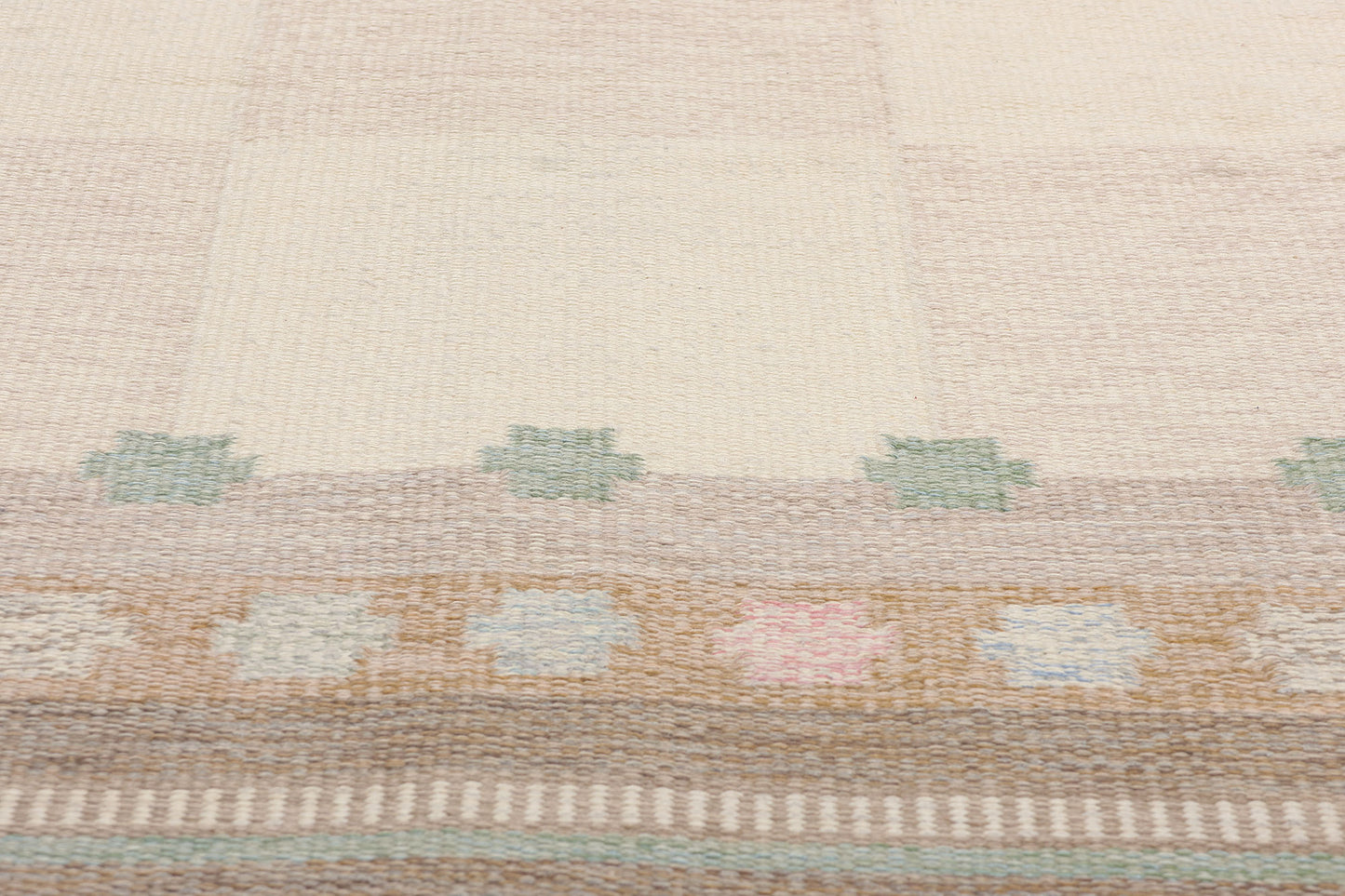 5 x 8 Anna Johanna Angstrom Vintage Swedish Rollakan Rug 79028