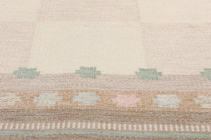 5 x 8 Anna Johanna Angstrom Vintage Swedish Rollakan Rug 79028