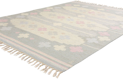 5 x 8 Anna Johanna Angstrom Vintage Swedish Rollakan Rug 79046