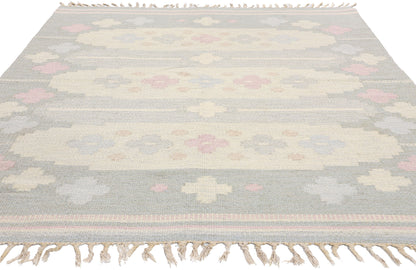 5 x 8 Anna Johanna Angstrom Vintage Swedish Rollakan Rug 79046