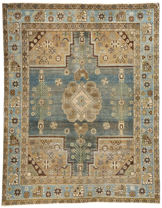 5 x 7 Antique Persian Afshar Rug 60922