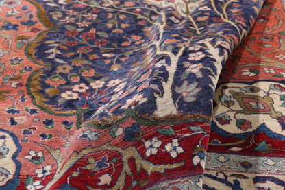 6 x 9 Antique Indian Tree of Life Agra Rug 79249