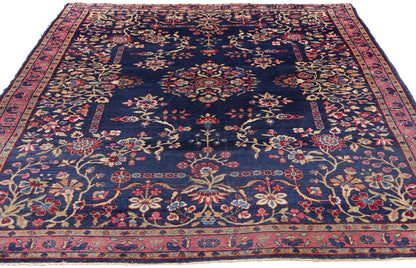 4 x 6 Antique Persian Kerman Rug 79258