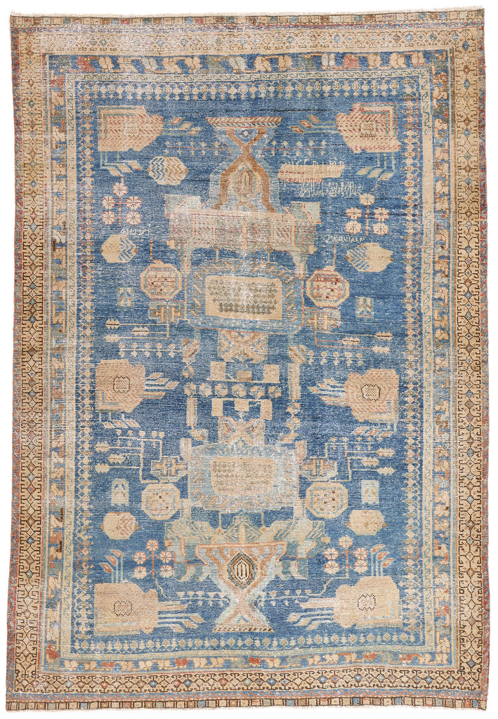6 x 8 Blue Antique Persian Koliai Rug 61389