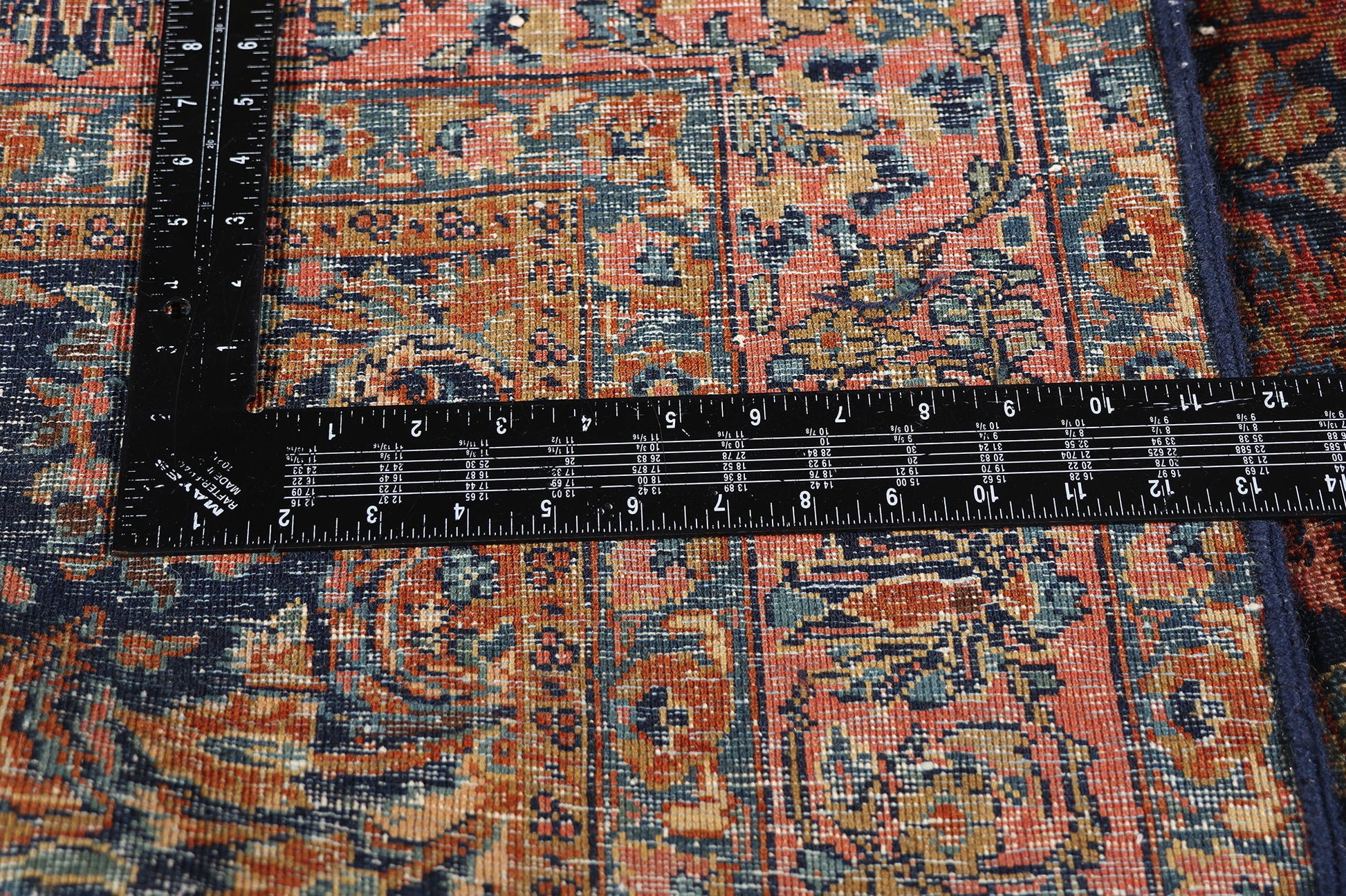 5 x 7 Navy Blue Antique Persian Sarouk Rug 79266