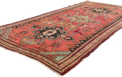 4 x 9 Antique Caucasian Karabagh Rug 79247