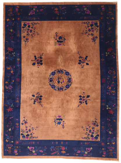 10 x 13 Antique Chinese Art Deco Rug 79192