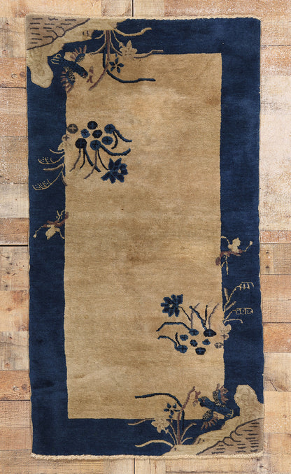 3 x 5 Antique Chinese Art Deco Rug 78978
