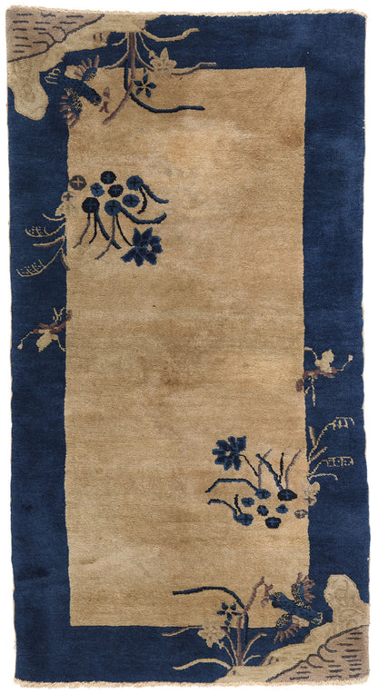 3 x 5 Antique Chinese Art Deco Rug 78978