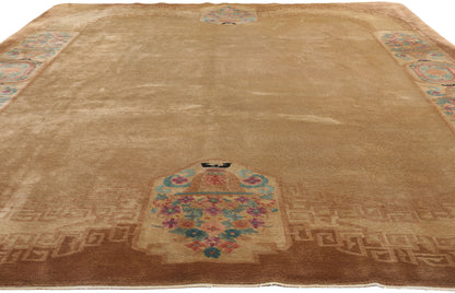 9 x 12 Antique Chinese Art Deco Rug 78989