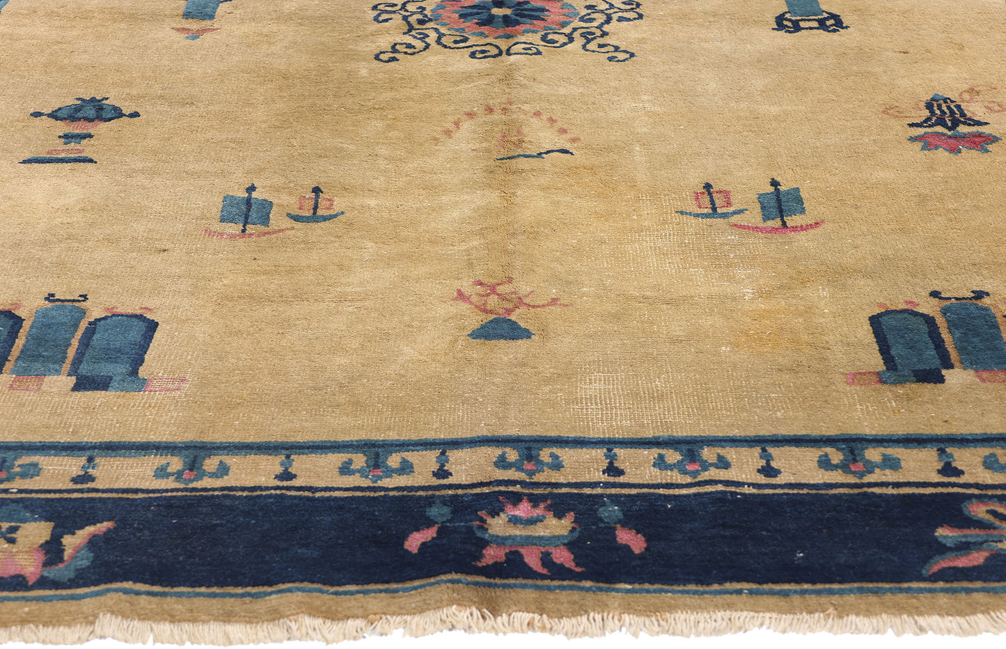 6 x 9 Antique Chinese Peking Rug 78921