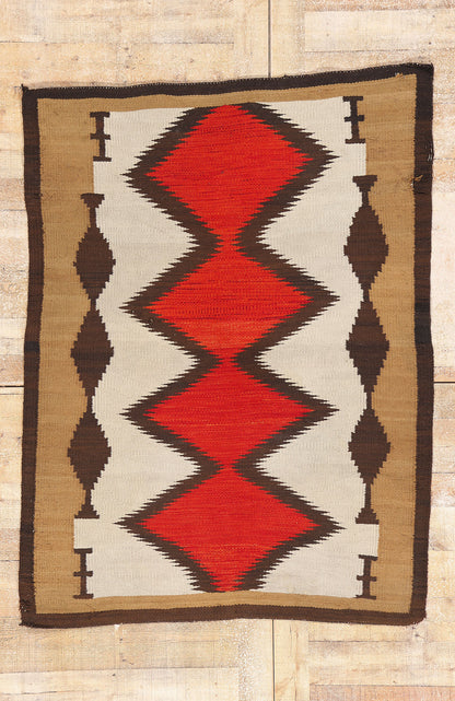 4 x 5 Antique Eye Dazzler Navajo Rug 79253