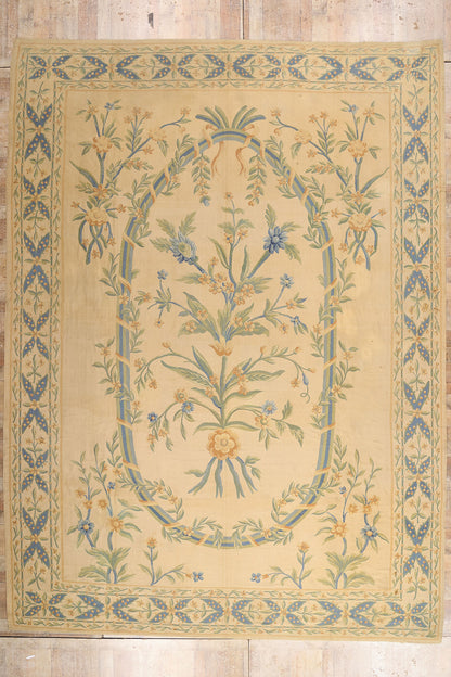 12 x 17 Antique French Aubusson Rug 79292