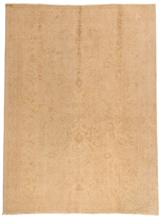 9 x 13 Antique Golden Turkish Oushak Rug 71910