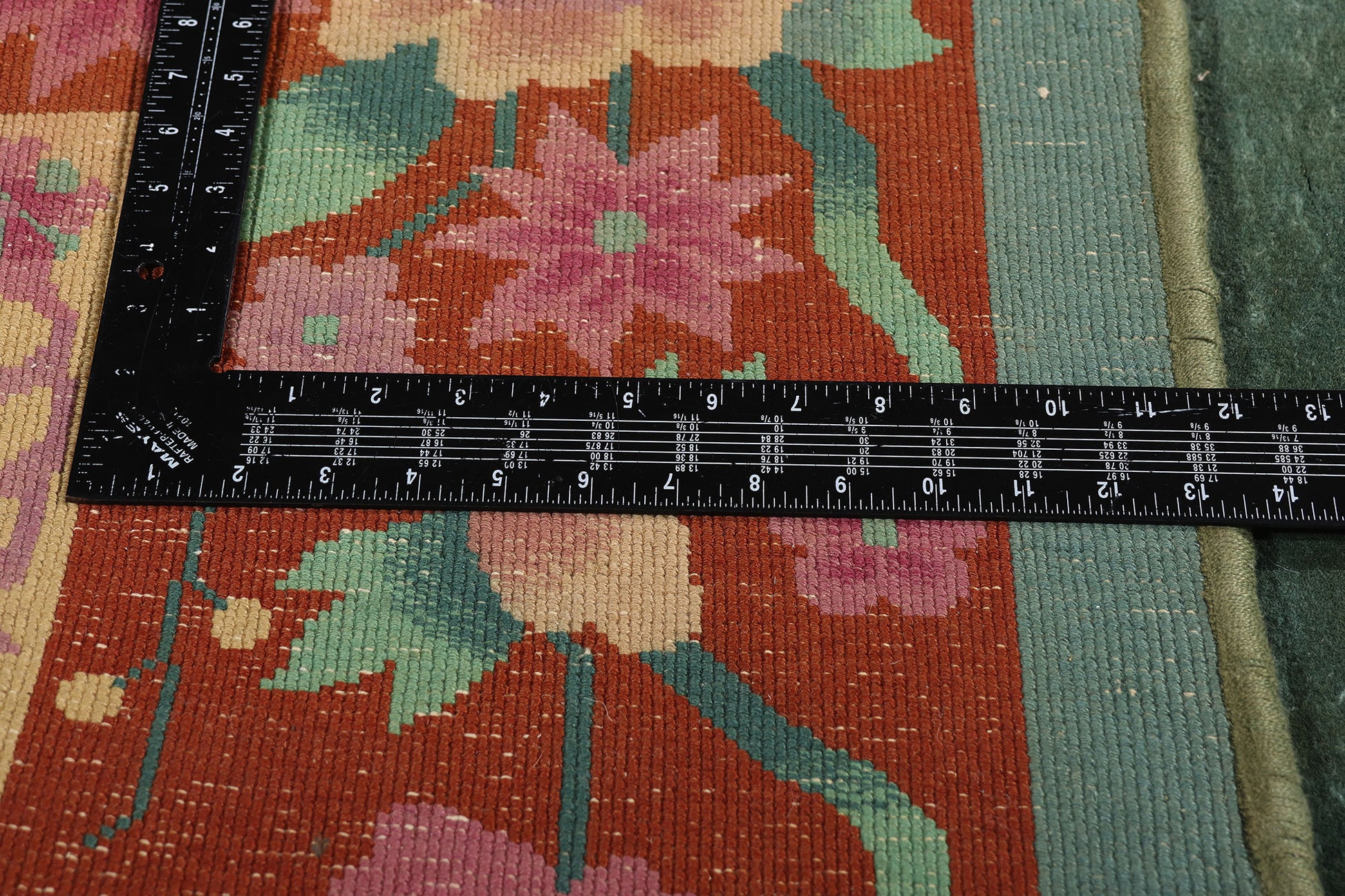 8 x 11 Green Antique Chinese Art Deco Rug 79167