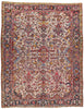 8 x 10 Antique Ivory Persian Dragon Heriz Rug 90004