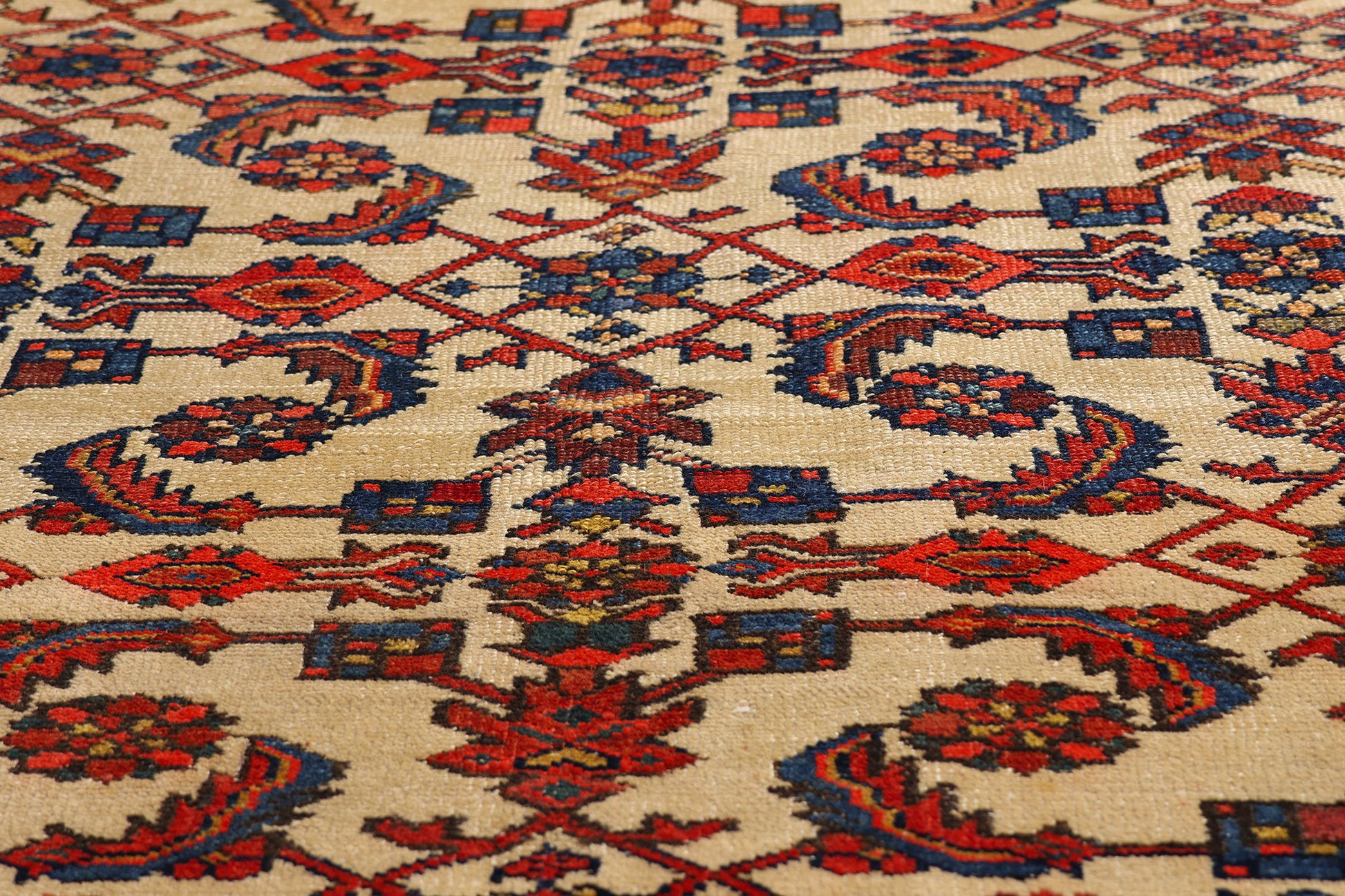 5 x 6 Ivory Antique Persian Malayer Rug 79307