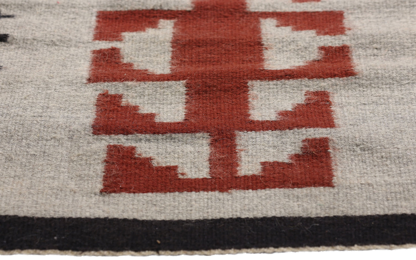2 x 2 Gray Antique Klagetoh Navajo Rug 79334