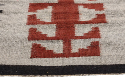 2 x 2 Gray Antique Klagetoh Navajo Rug 79334