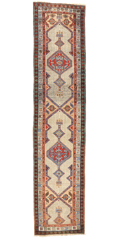 3 x 14 Antique Persian Malayer Rug 78980