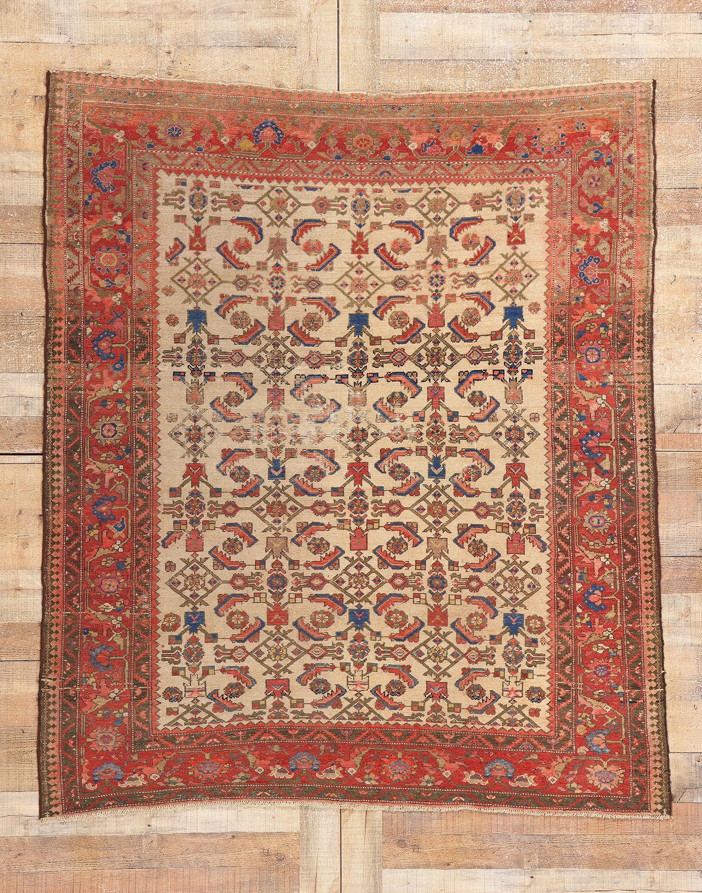 5 x 6 Antique Persian Malayer Rug 78972