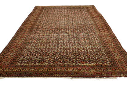 5 x 9 - Brown Antique Persian Malayer Rug - 76694