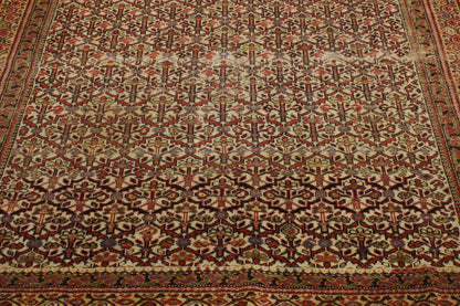 5 x 9 - Brown Antique Persian Malayer Rug - 76694