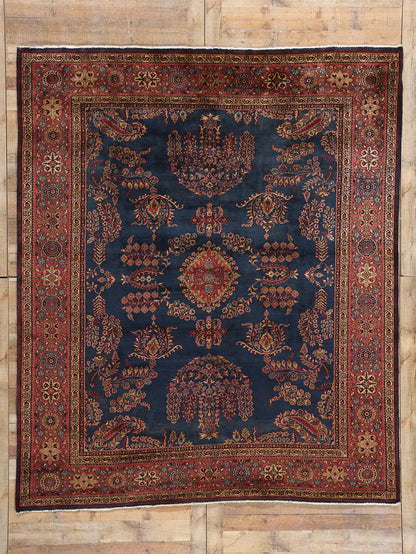 8 x 9 Vintage Indian Sarouk Rug 79006