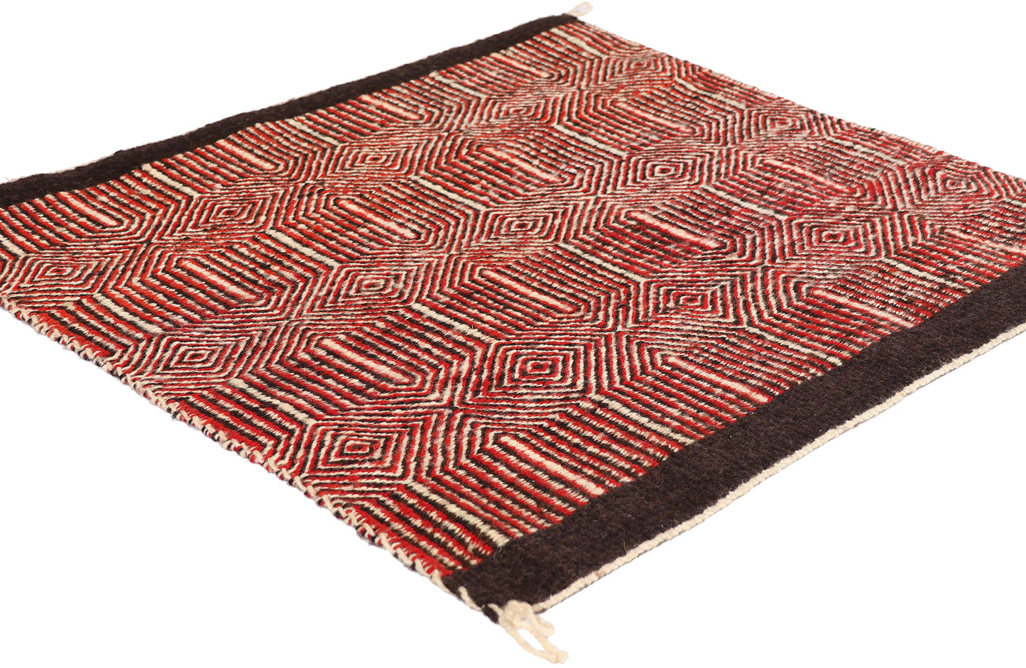 2 x 2 Antique Navajo Twill Single Saddle Blanket Rug 79318