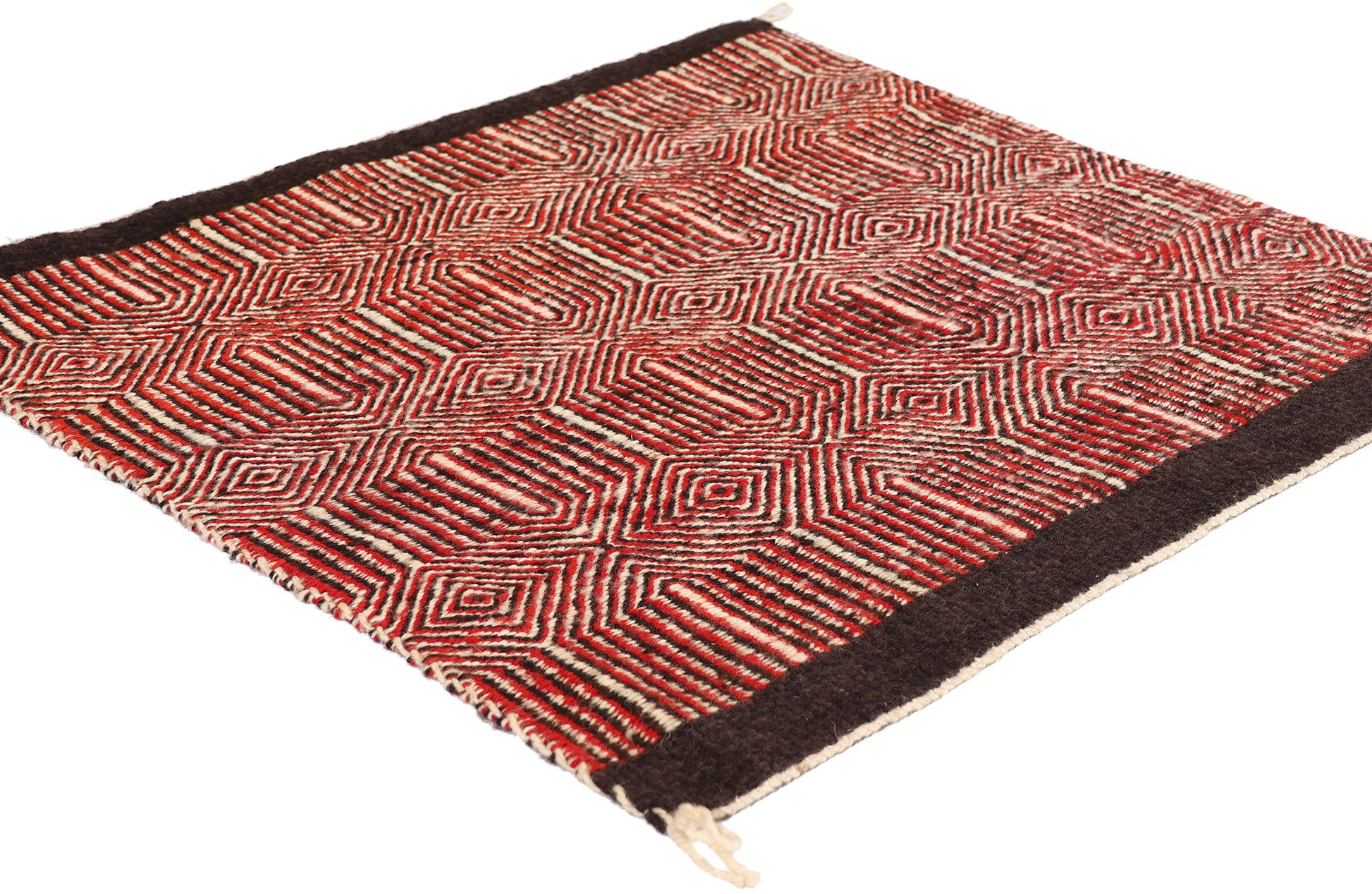 2 x 2 Antique Navajo Twill Single Saddle Blanket Rug 79318