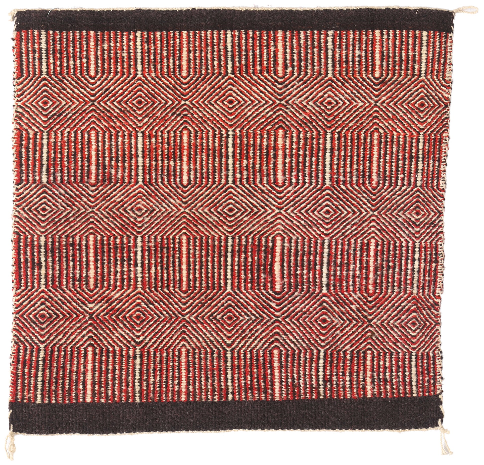 2 x 2 Antique Navajo Twill Single Saddle Blanket Rug 79318