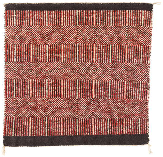 2 x 2 Antique Navajo Twill Single Saddle Blanket Rug 79318