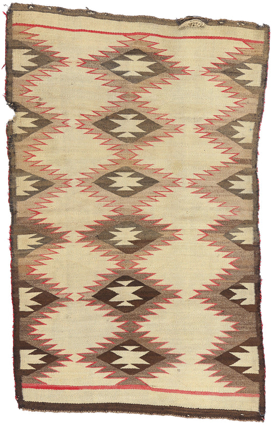 3 x 5 Antique Eye Dazzler Navajo Rug 79163