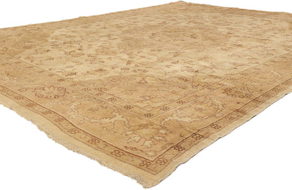 10 x 14 - Gold Antique Turkish Oushak Rug - 74056