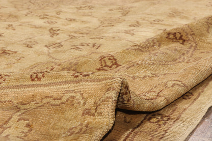 10 x 14 - Gold Antique Turkish Oushak Rug - 74056