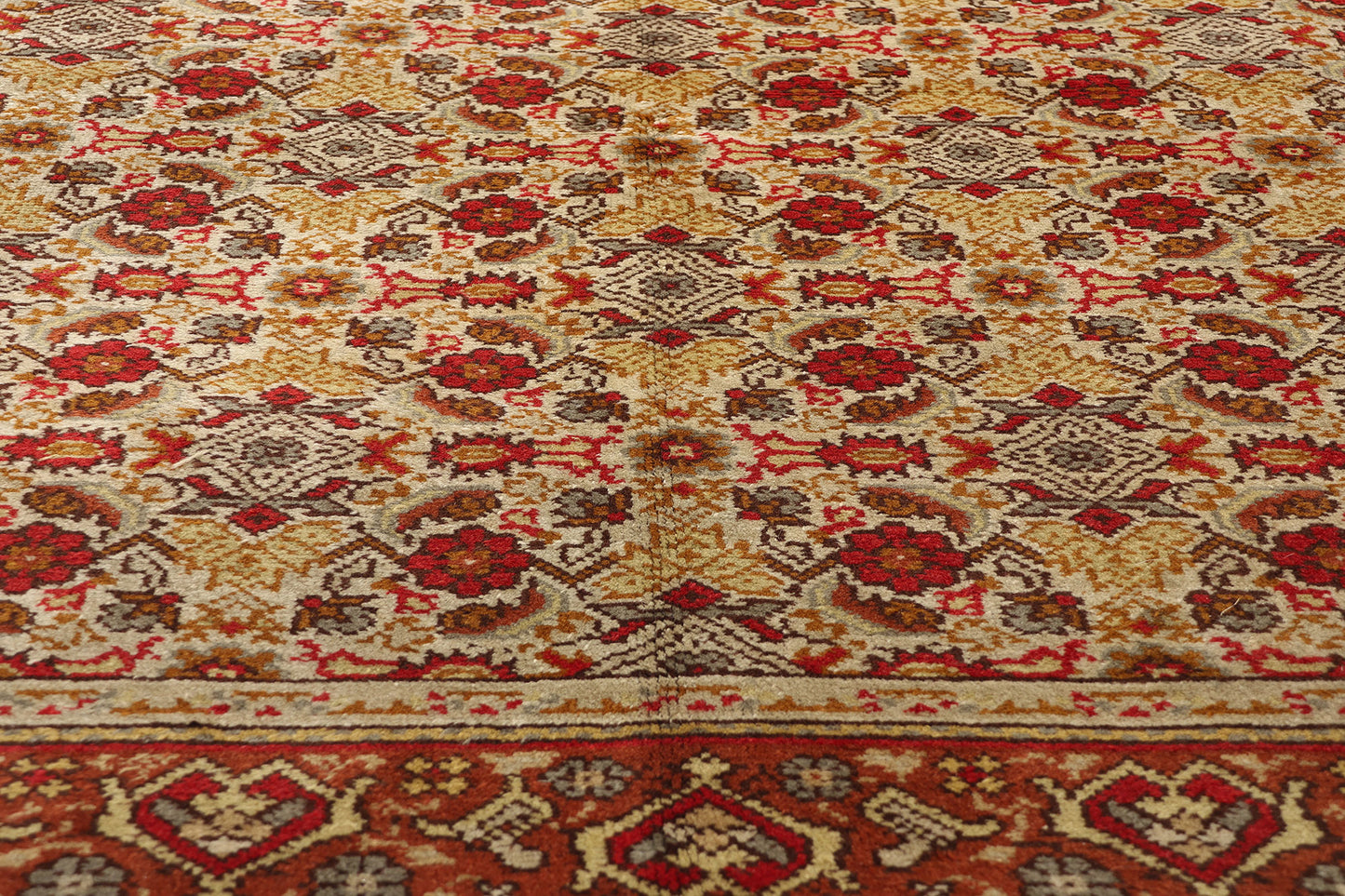 8 x 11 Antique Turkish Oushak Rug 79086