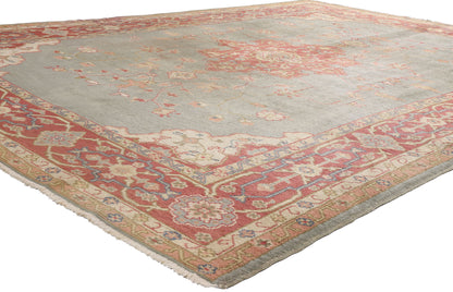 8 x 11 Antique Turkish Oushak Rug 77357