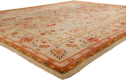 12 x 15 Antique Pastel Turkish Oushak Rug 79232