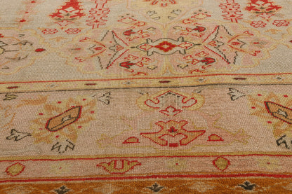 12 x 15 Antique Pastel Turkish Oushak Rug 79232
