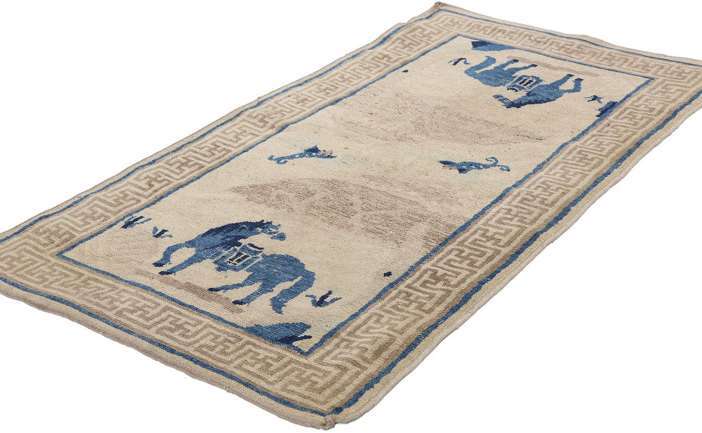2 x 4 Antique Chinese Peking Pictorial Rug 79071