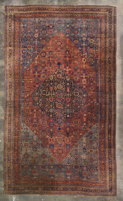 15 x 25 Antique Persian Halwai Bijar Rug 77327