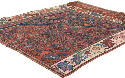 4 x 5 Antique Persian Bijar Rug 79226