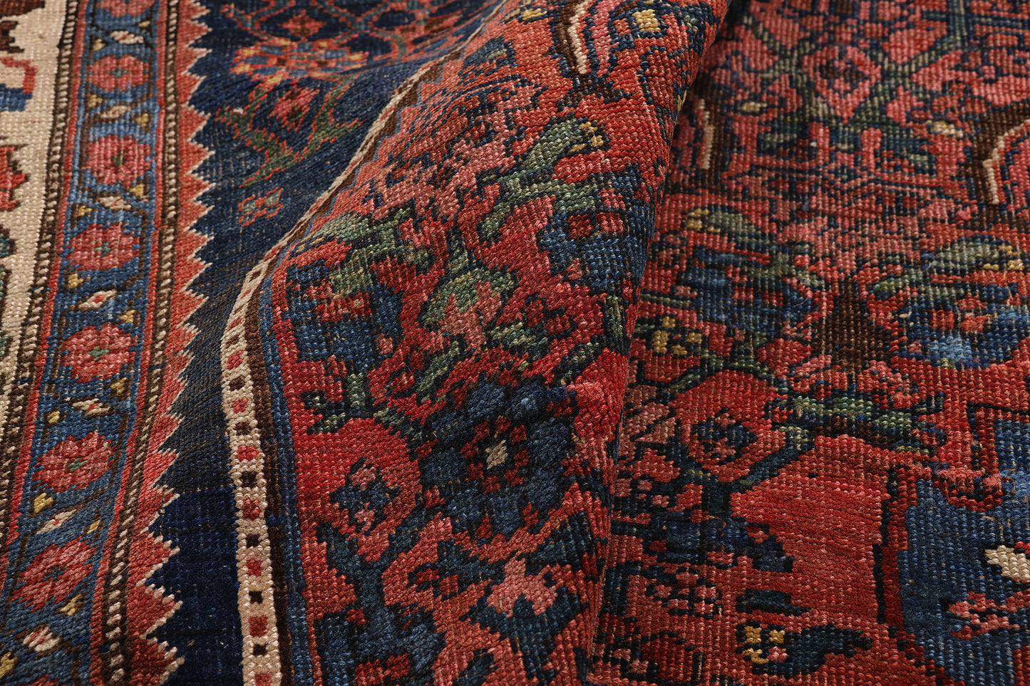 4 x 5 Antique Persian Bijar Rug 79226