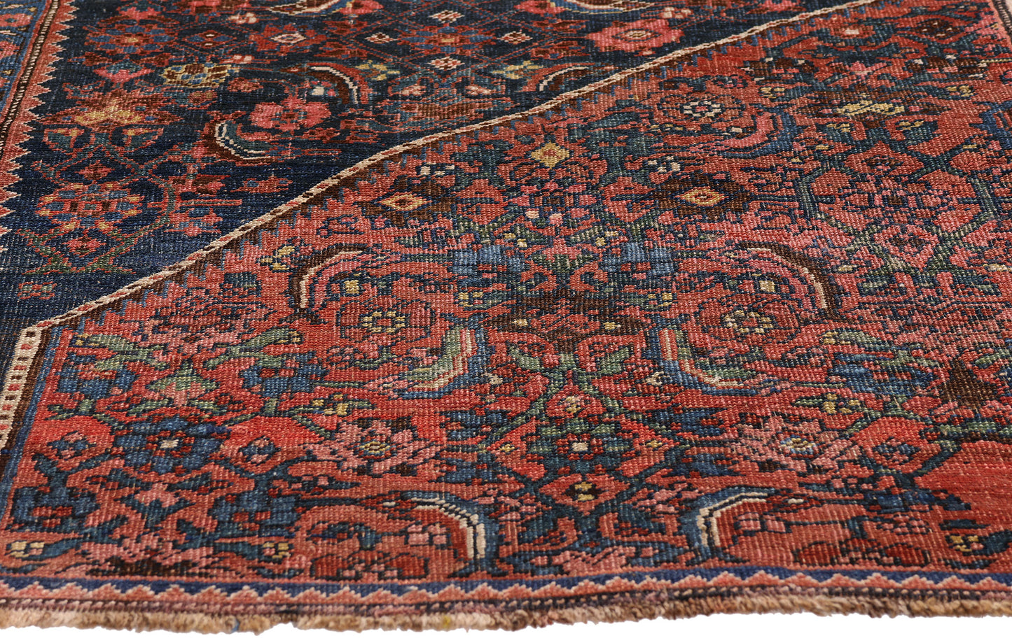 4 x 5 Antique Persian Bijar Rug 79226