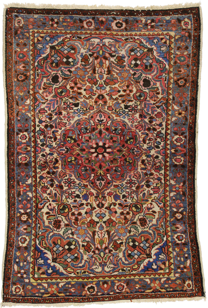 3 x 5 Antique Persian Hamadan Rug 70975