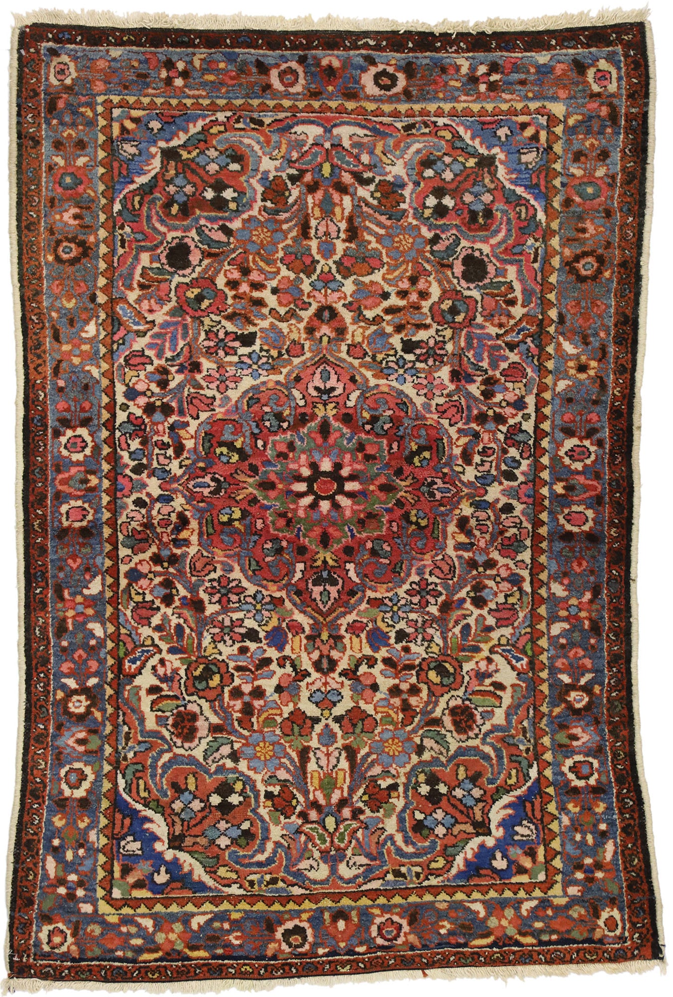 3 x 5 Antique Persian Hamadan Rug 70975