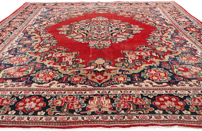 9 x 13 Antique Persian Mahal Rug 78961