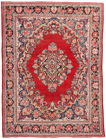 9 x 13 Antique Persian Mahal Rug 78961