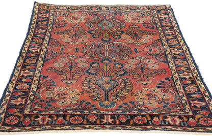 3 x 4 Antique Persian Hussainabad Hamadan Rug 78947