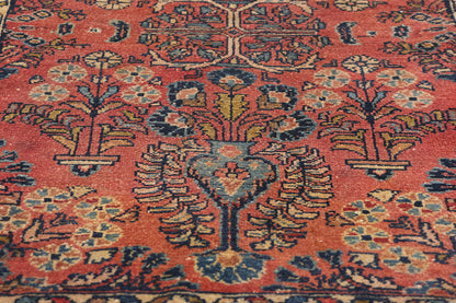3 x 4 Antique Persian Hussainabad Hamadan Rug 78947